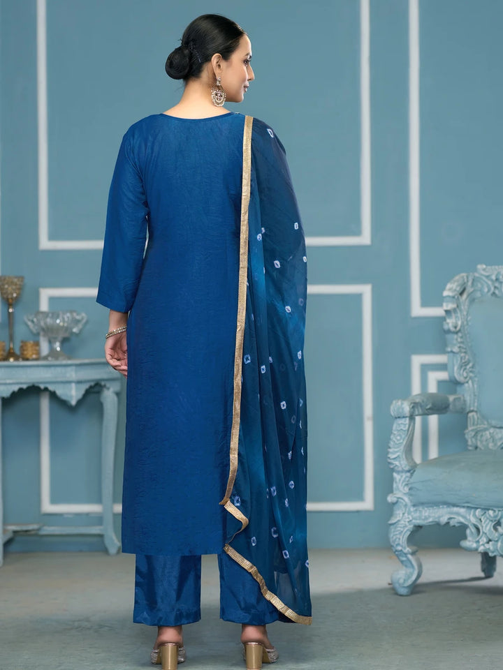 Stunning Banarasi Cotton Salwar Kameez | Traditional Printed Work