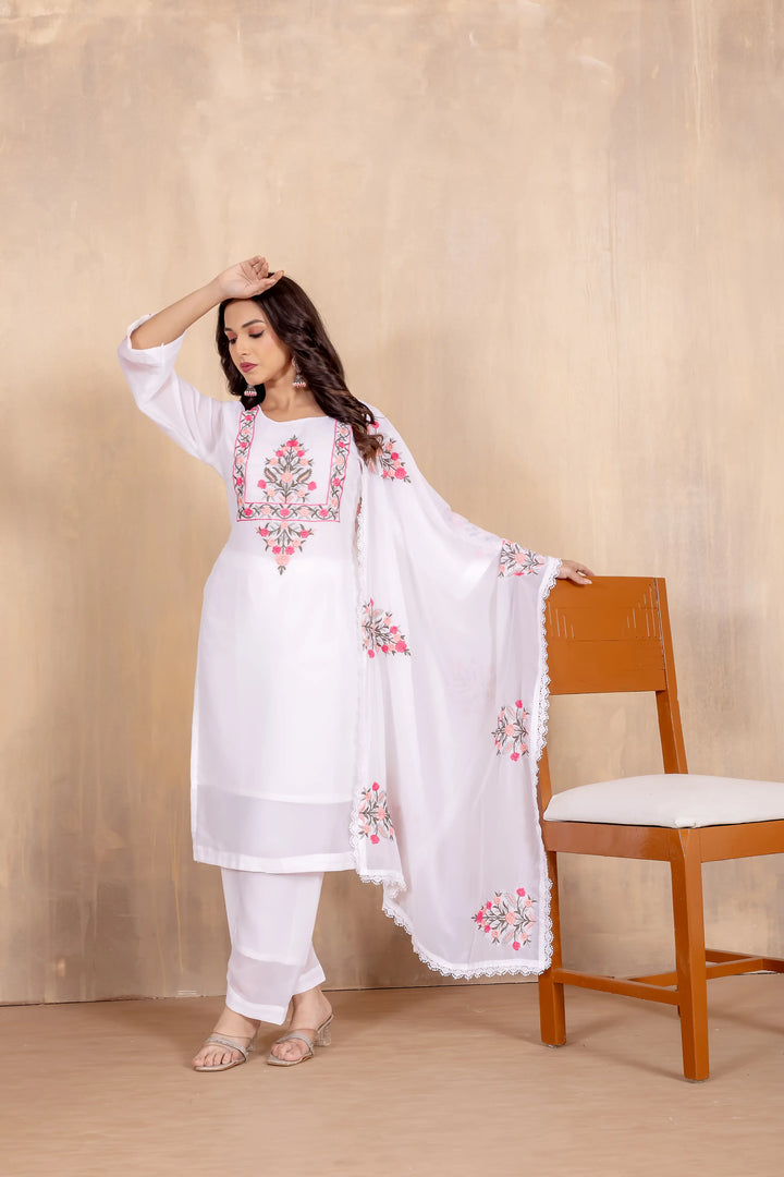Elegant Georgette Embroidered Salwar Kameez | Stylish & Trendy Look