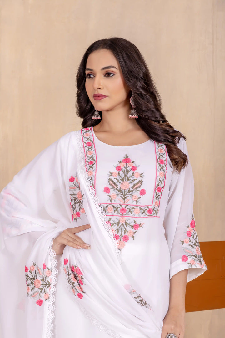 Elegant Georgette Embroidered Salwar Kameez | Stylish & Trendy Look