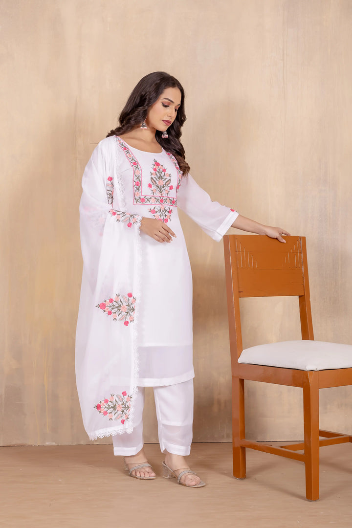 Elegant Georgette Embroidered Salwar Kameez | Stylish & Trendy Look