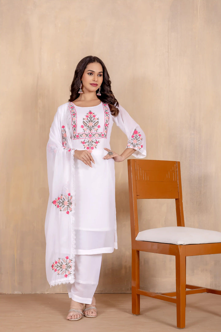 Elegant Georgette Embroidered Salwar Kameez | Stylish & Trendy Look