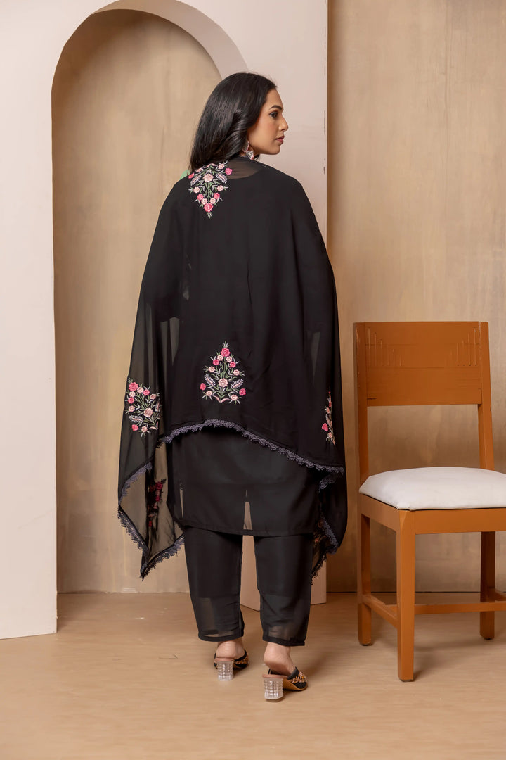 Elegant Georgette Embroidered Salwar Kameez | Stylish & Trendy Look