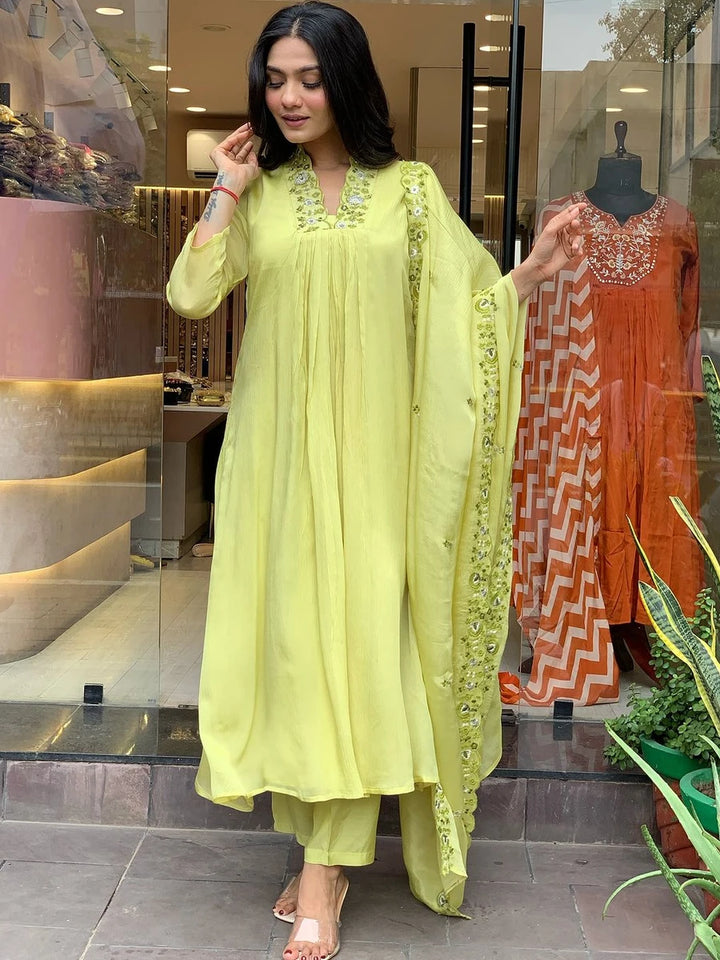Exquisite Embroidered Viscose Chinon Salwar Suit | Perfect for Occasions