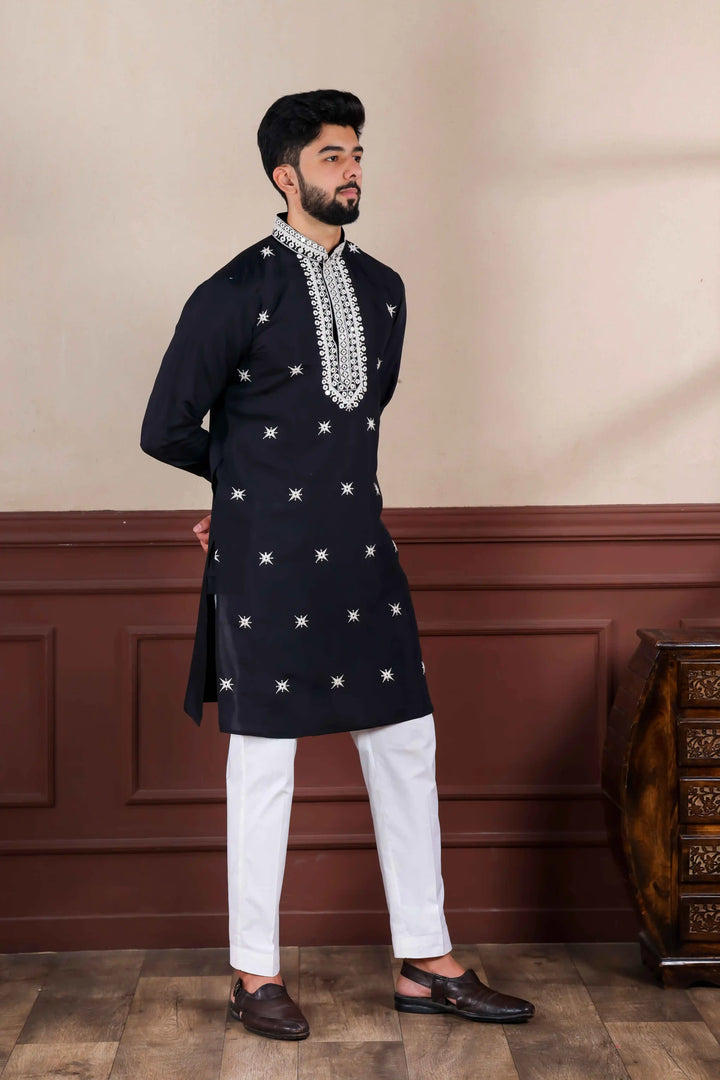 Stunning Traditional Viscose Kurta Set with Elegant Embroidery