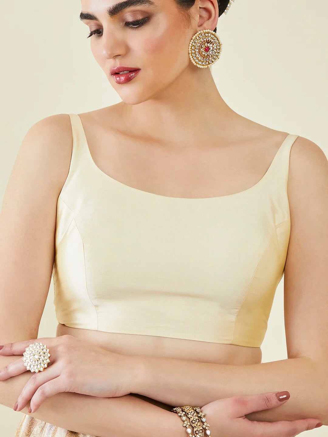 Ethereal Organza Saree with Rich Gota Patti and Satin Silk Finish
