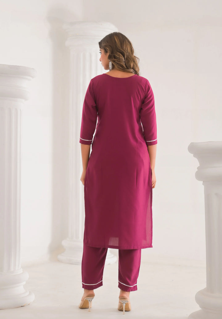 Stylish Readymade Viscose Chanderi Salwar Kameez Set for Women