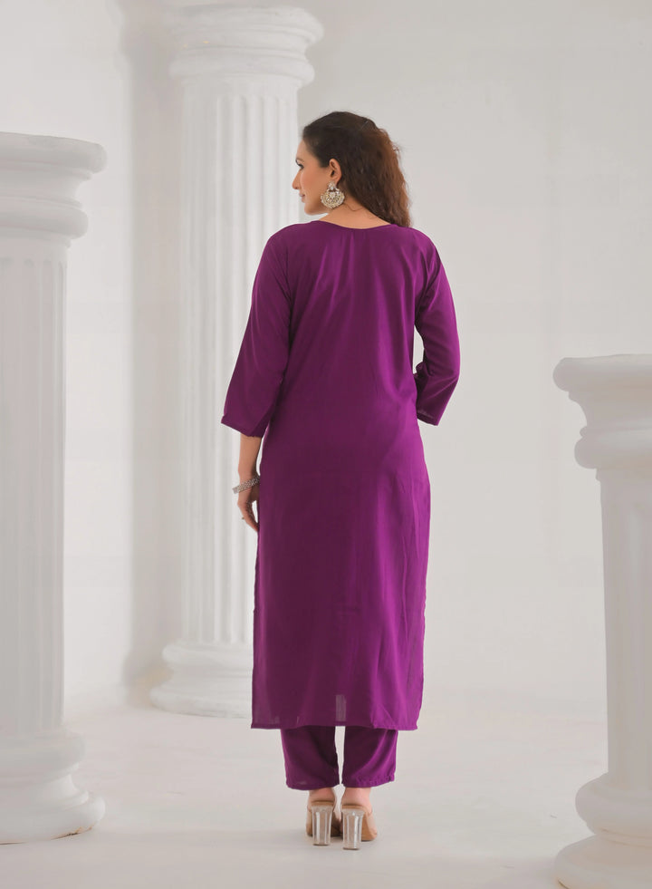 Designer Salwar Kameez Set for Women with Chinon Dupatta
