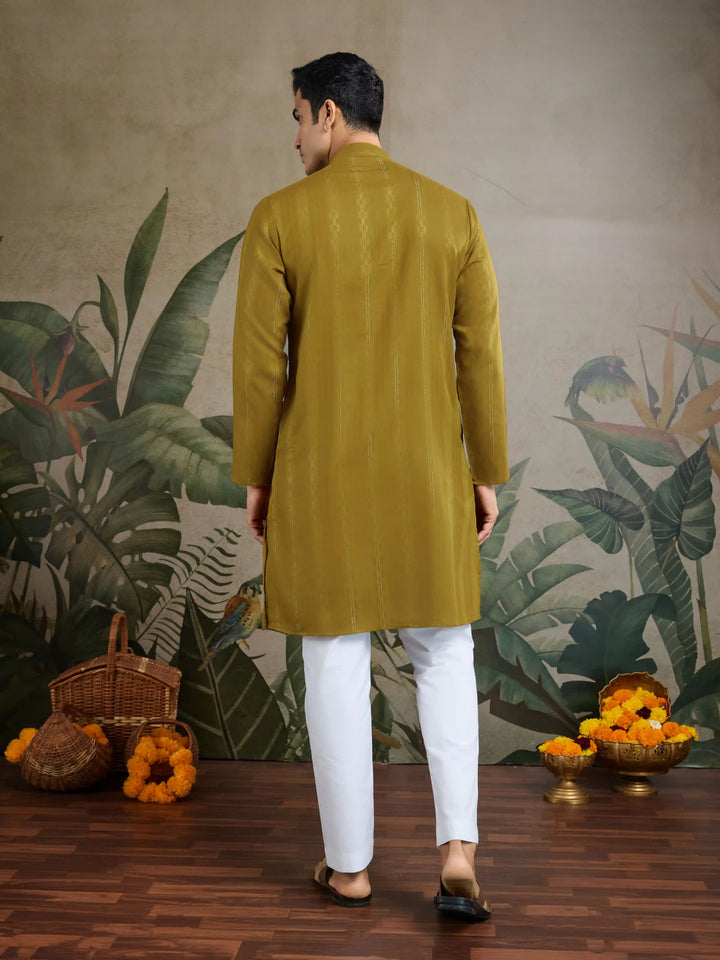 Designer Readymade Kurta with Dupatta in Mirror Embroidery For Festive Wear