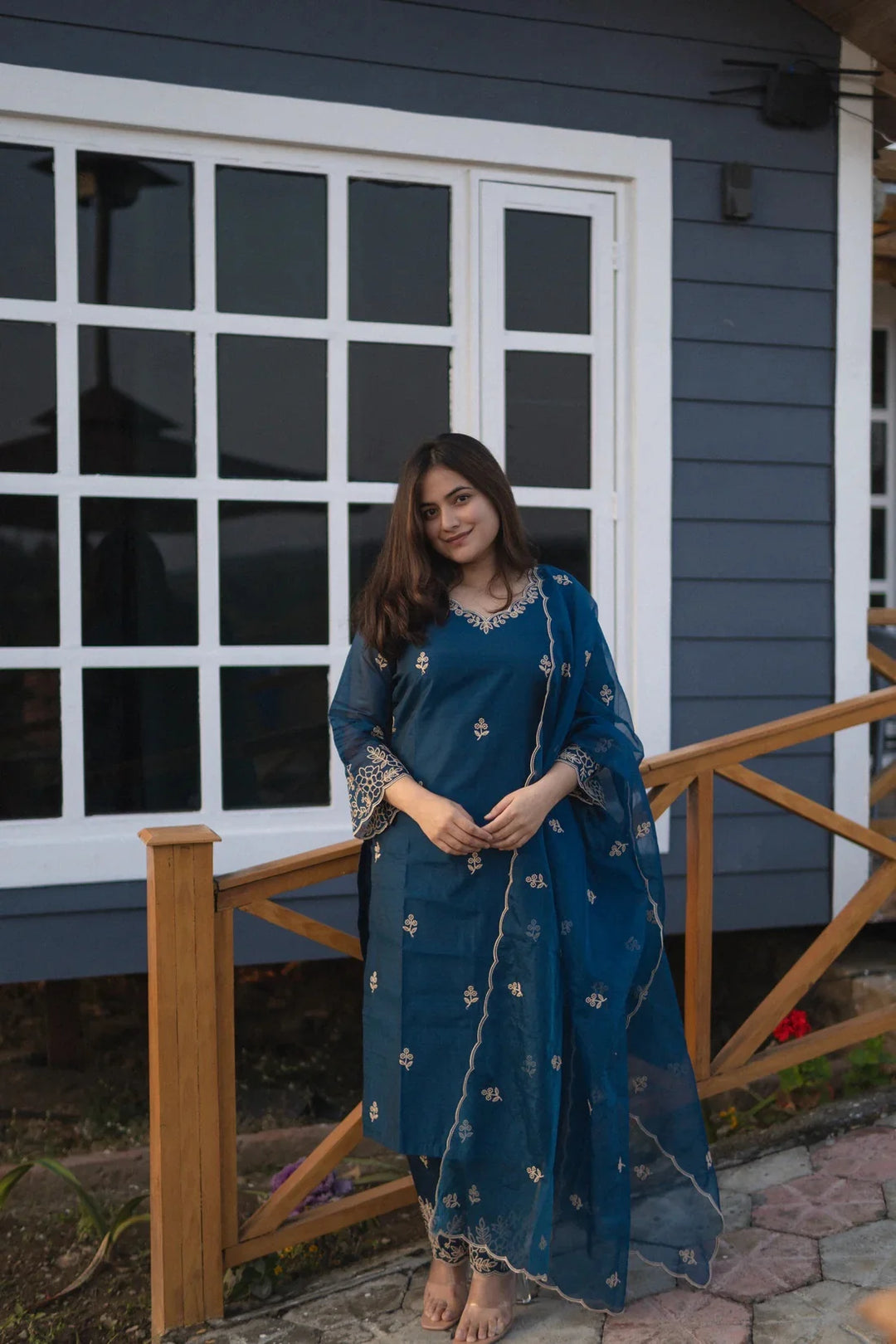 Designer Embroidered Readymade Salwar Kameez Set