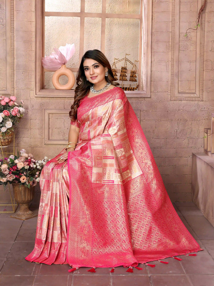 Classic Wevon Work Banarasi Silk Saree for Special Occasions