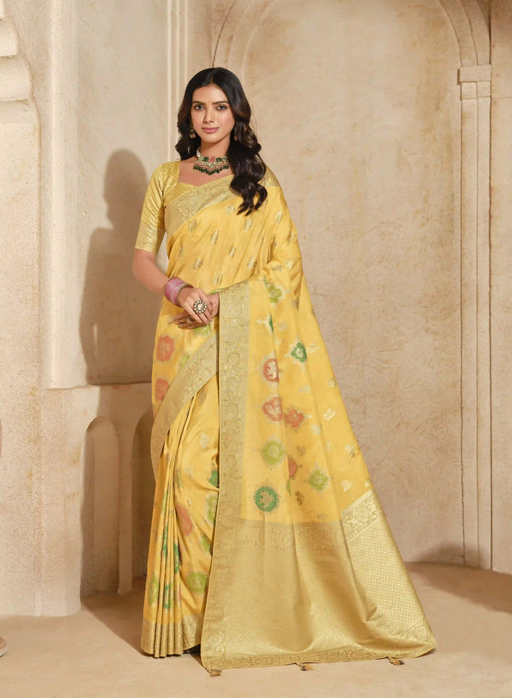 Pure Silk Saree for Festive Wear with Designer Jari Work