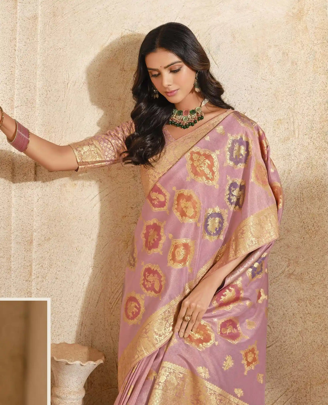 Pure Silk Saree for Festive Wear with Designer Jari Work