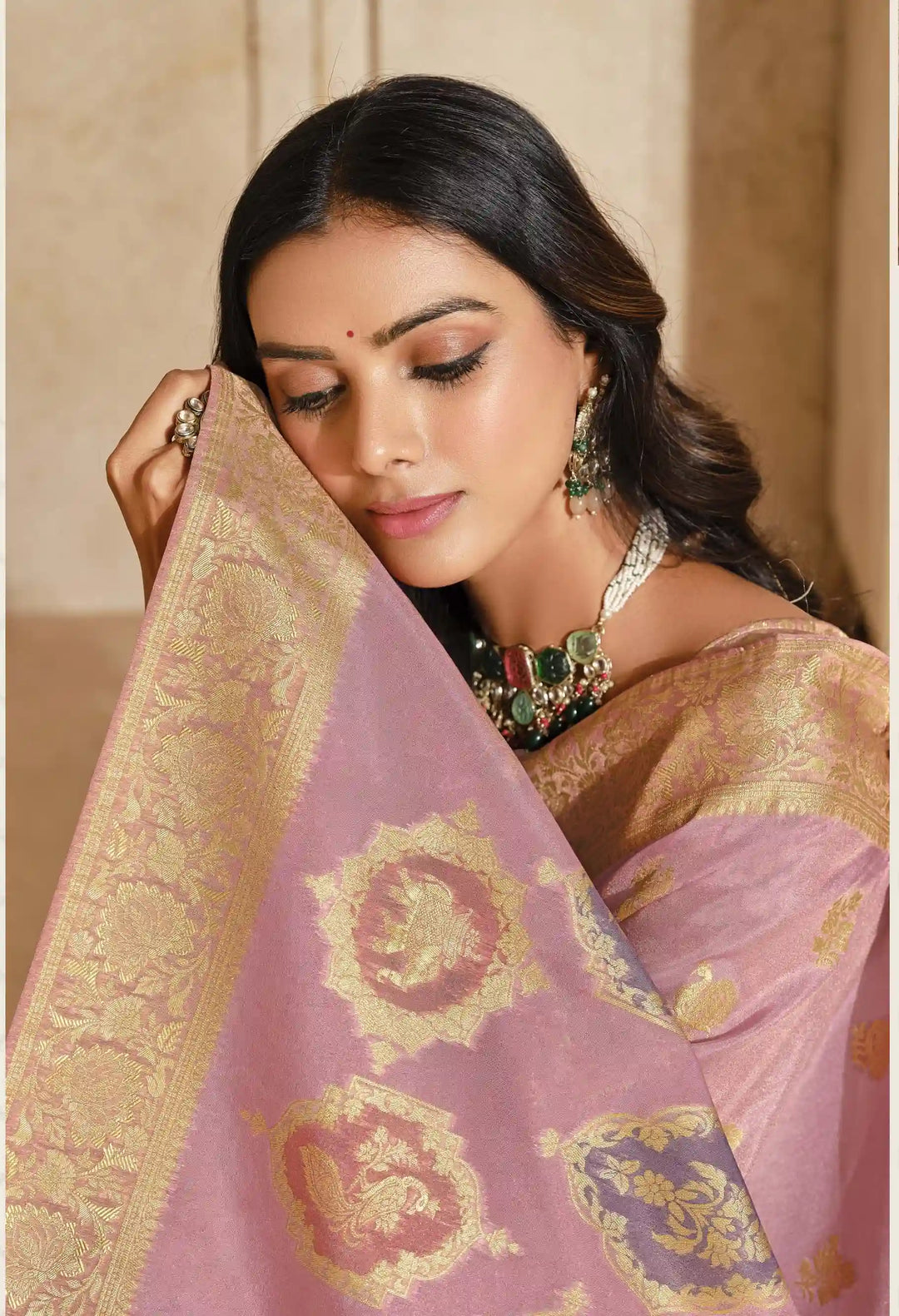 Pure Silk Saree for Festive Wear with Designer Jari Work