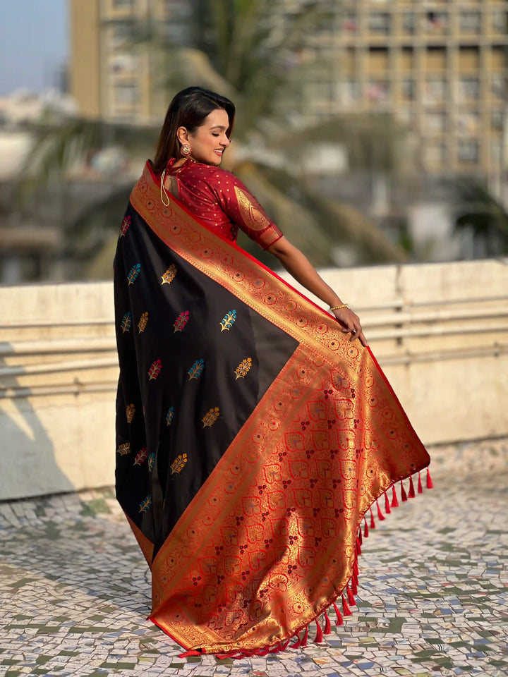Regal Soft Silk Saree with Wevon Meenakari Work