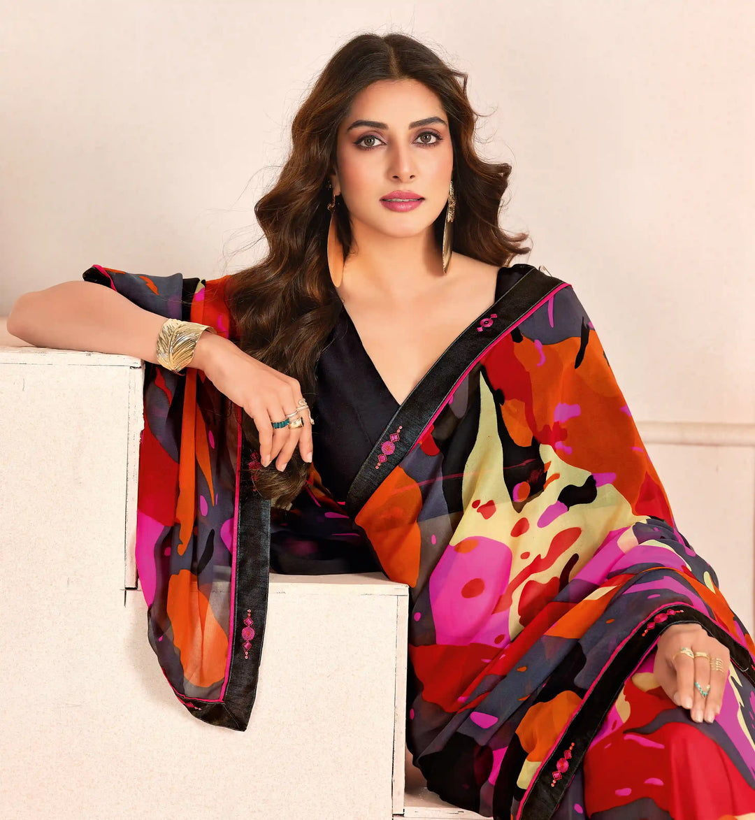 Light & Breezy Digital Printed Georgette Saree for Casual Days