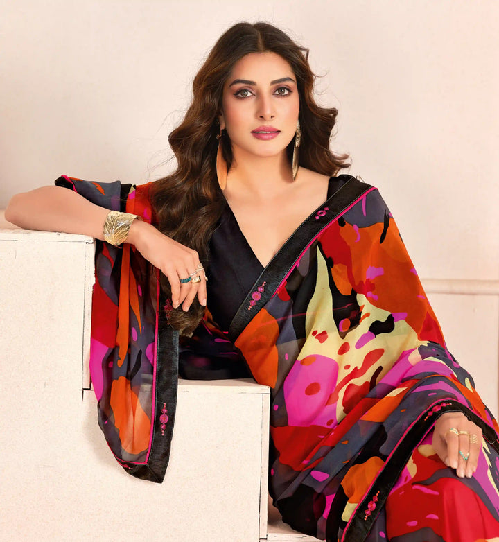 Light & Breezy Digital Printed Georgette Saree for Casual Days