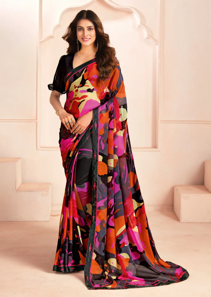 Light & Breezy Digital Printed Georgette Saree for Casual Days