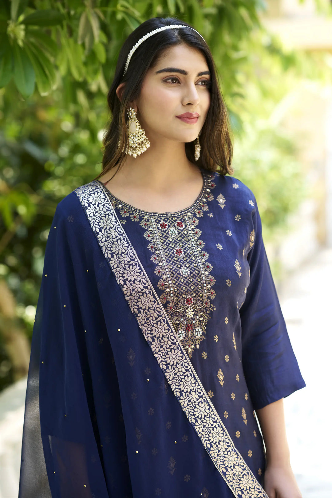 Premium Viscose Rayon Salwar Kameez with Designer Embellishments