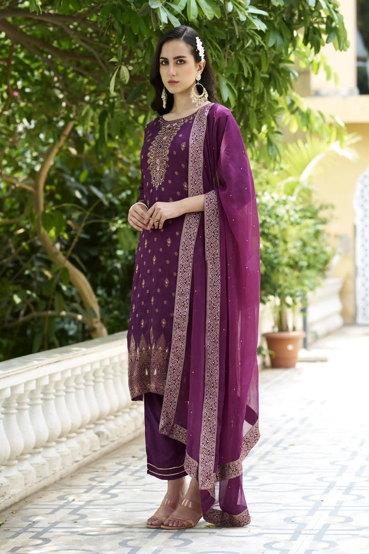 Premium Viscose Rayon Salwar Kameez with Designer Embellishments