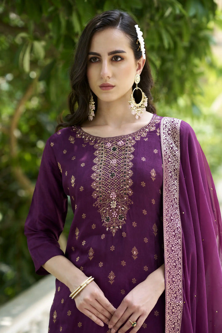 Premium Viscose Rayon Salwar Kameez with Designer Embellishments