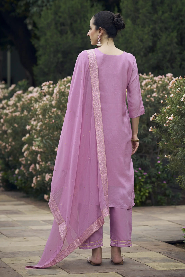 Stylish Wevon Hand Work Salwar Kameez for Special Occasions