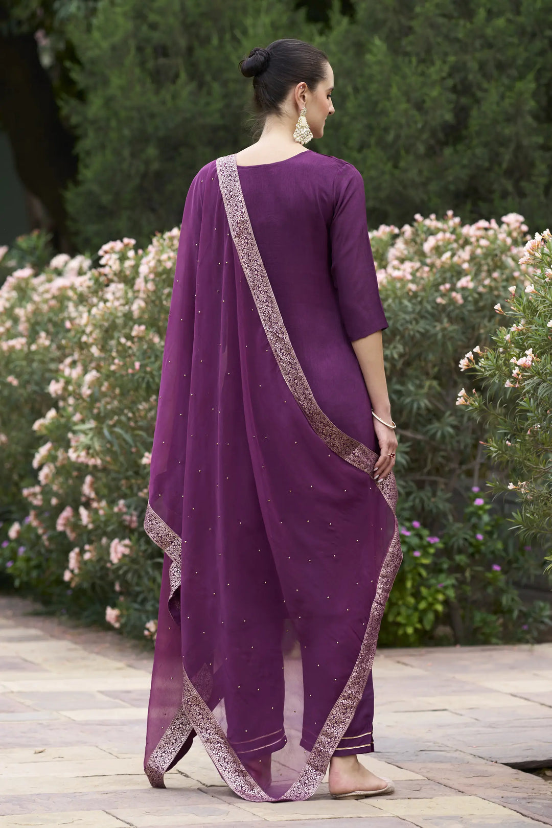 Stylish Wevon Hand Work Salwar Kameez for Special Occasions