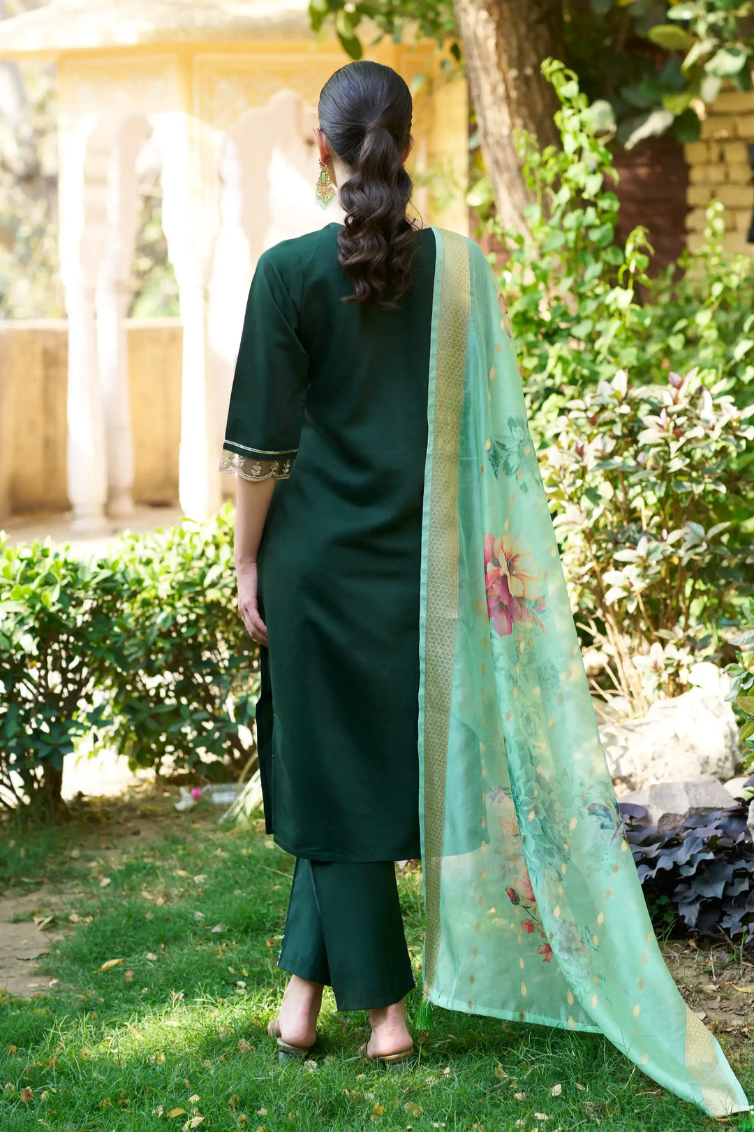 Party-Ready Rayon Suit Set with Designer Embroidery Touch