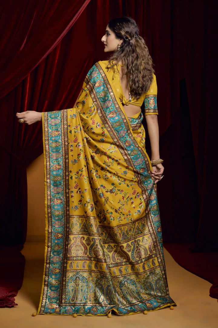 Timeless Tussar Silk Saree with Stylish Print Work