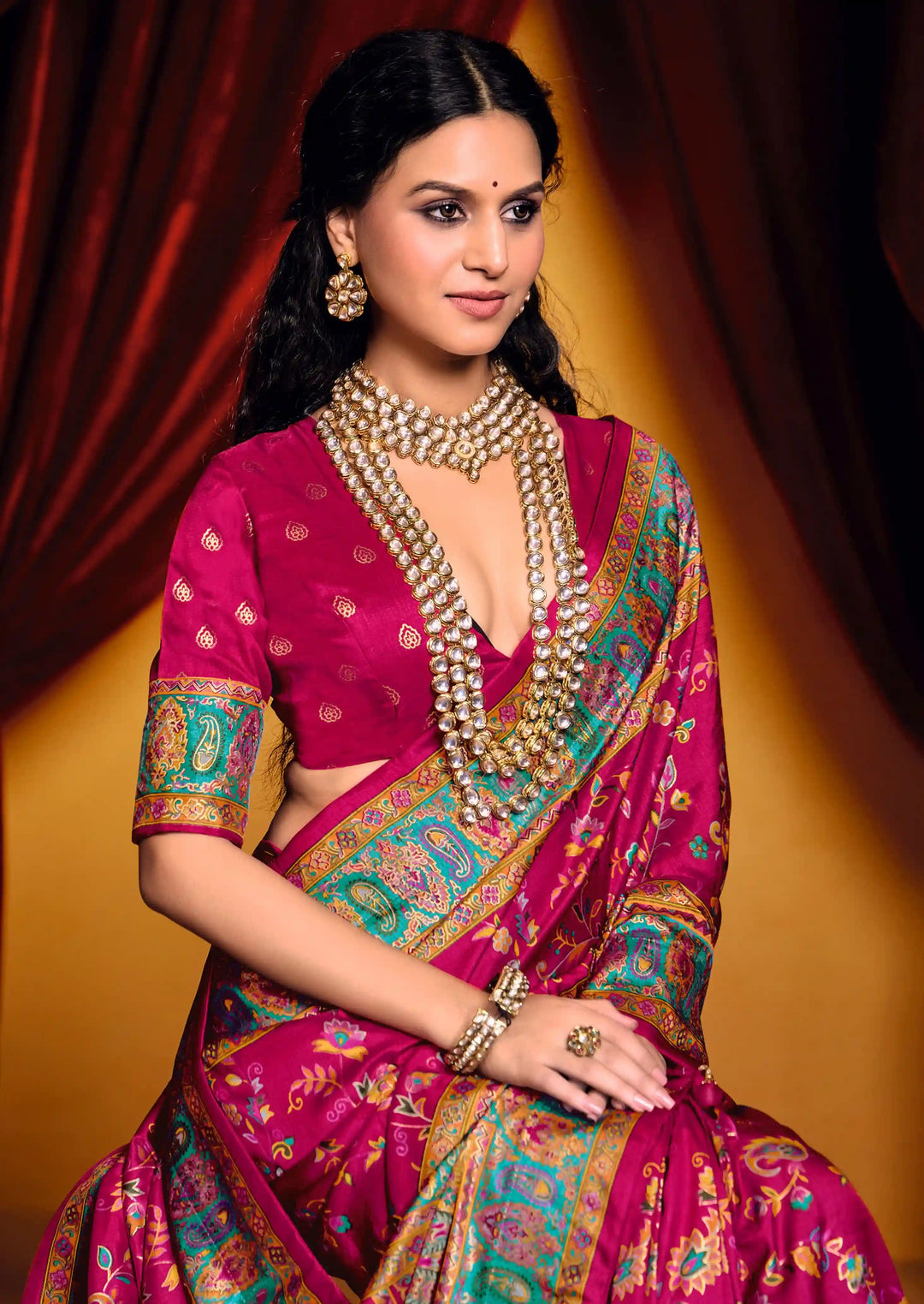 Timeless Tussar Silk Saree with Stylish Print Work