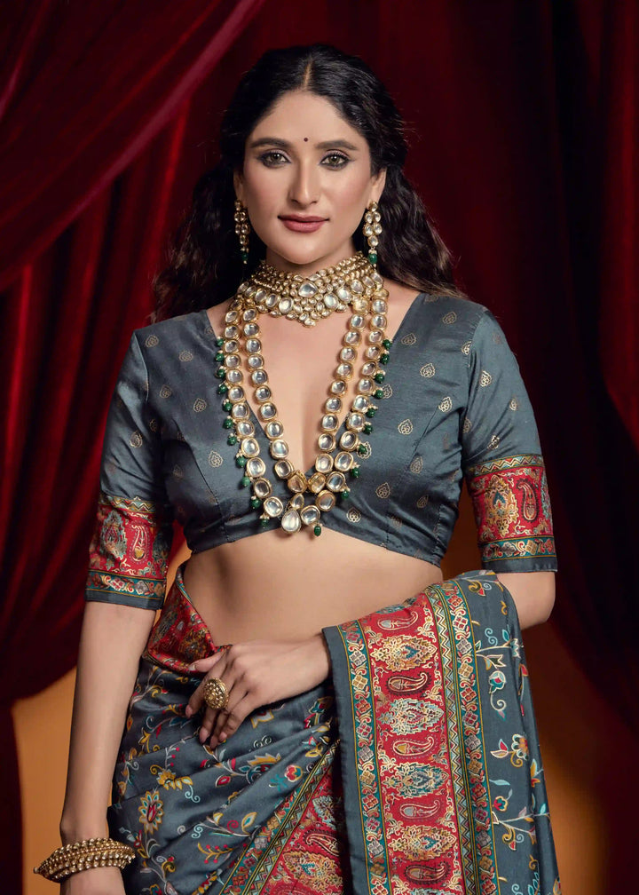Timeless Tussar Silk Saree with Stylish Print Work