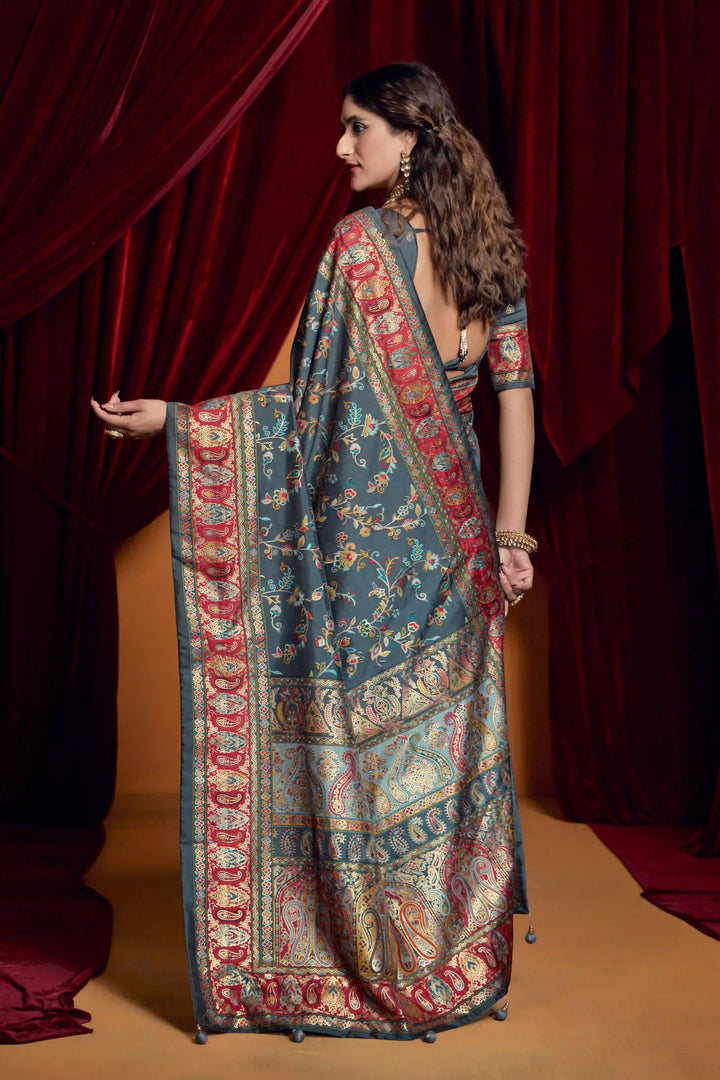 Timeless Tussar Silk Saree with Stylish Print Work