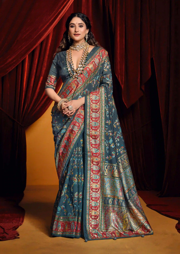 Timeless Tussar Silk Saree with Stylish Print Work