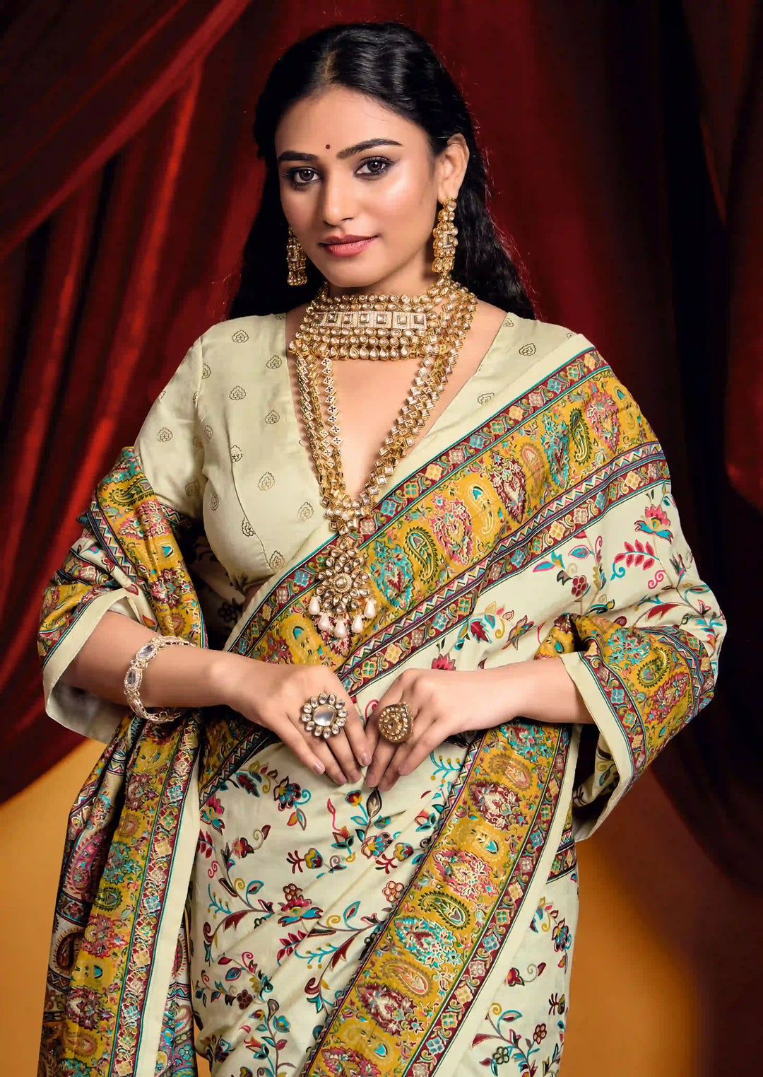 Timeless Tussar Silk Saree with Stylish Print Work