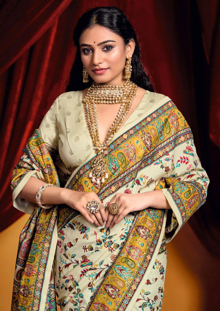 Timeless Tussar Silk Saree with Stylish Print Work