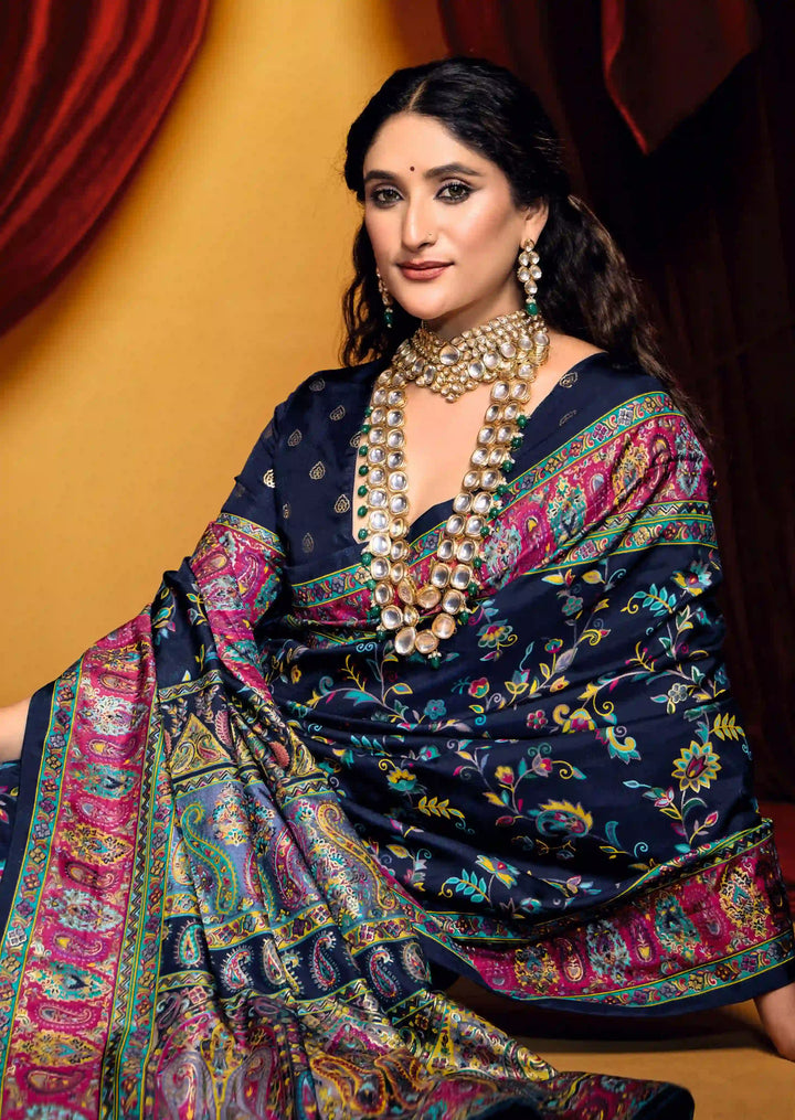 Timeless Tussar Silk Saree with Stylish Print Work