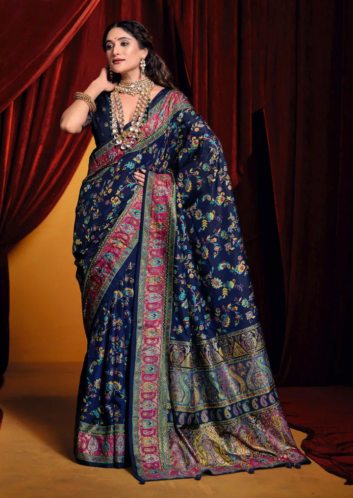 Timeless Tussar Silk Saree with Stylish Print Work