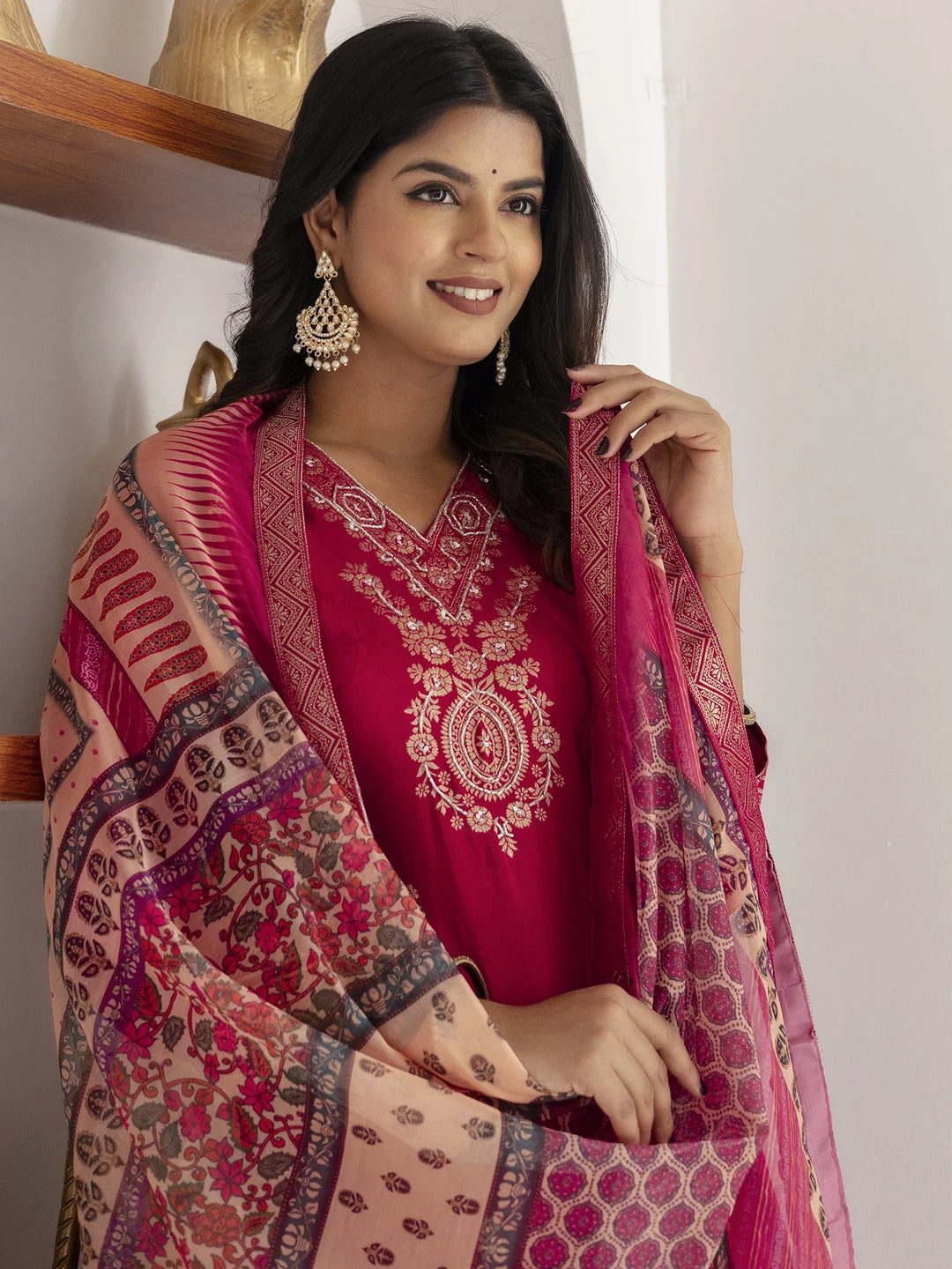 Radiant Rani Pink Designer Salwar Kameez Set