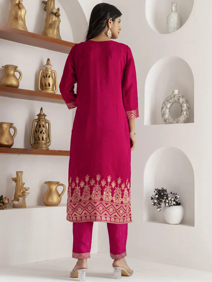 Radiant Rani Pink Designer Salwar Kameez Set