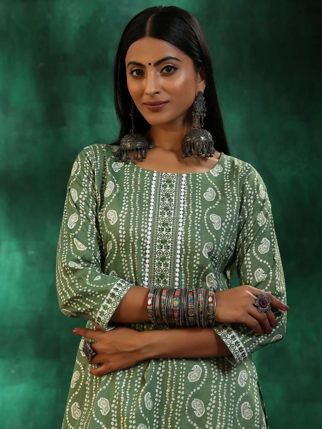Classy Pista Green Salwar Kameez Set with Designer Printed Dupatta