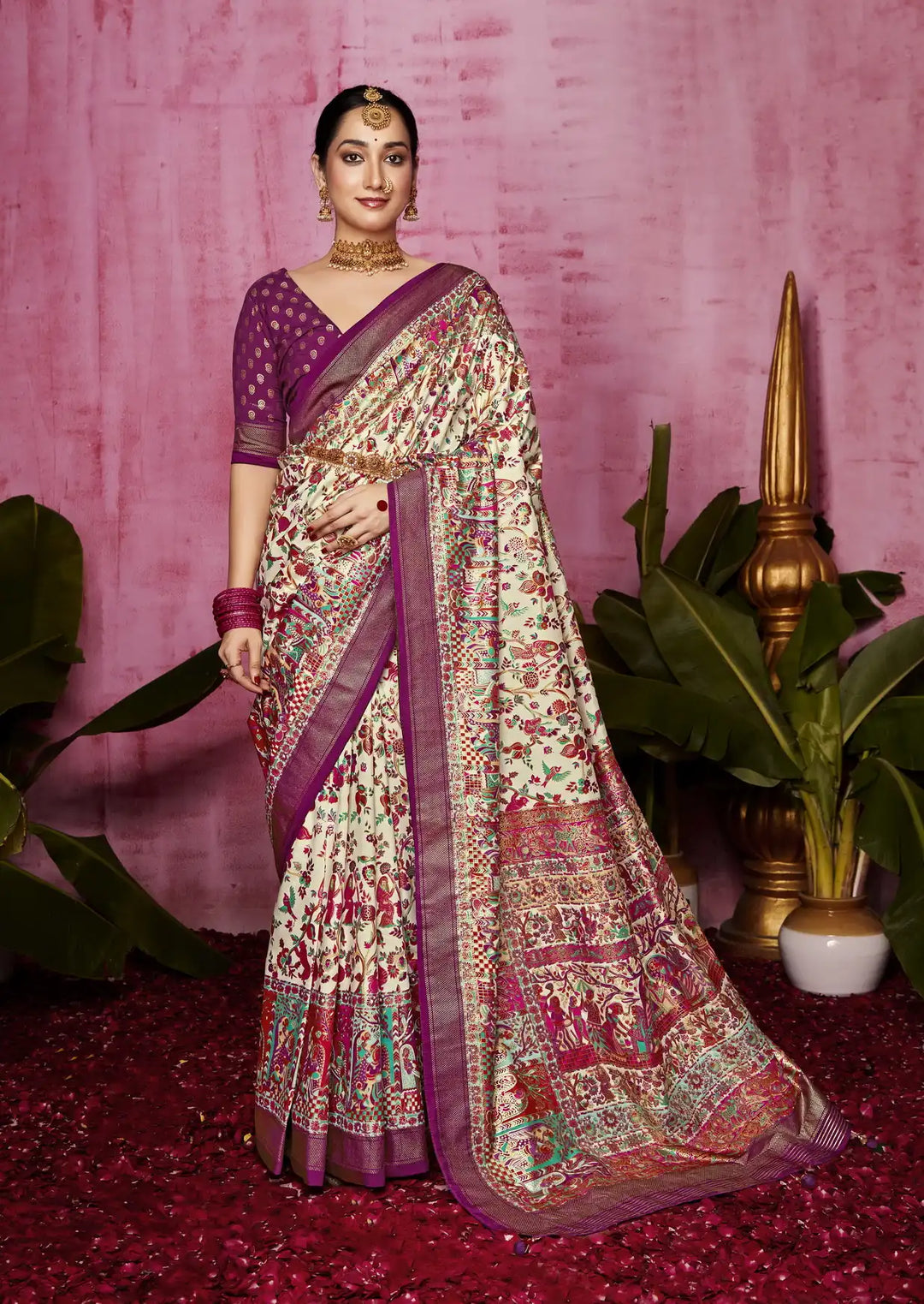 Charming Tussar Silk Saree for Every Occasion – Exclusive Wevon Designer Work
