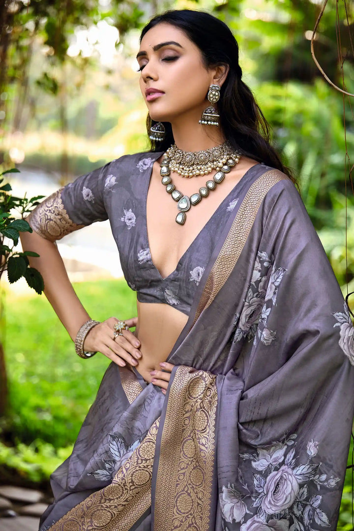 Floral Fantasy Cotton Silk Saree for Every Occasion