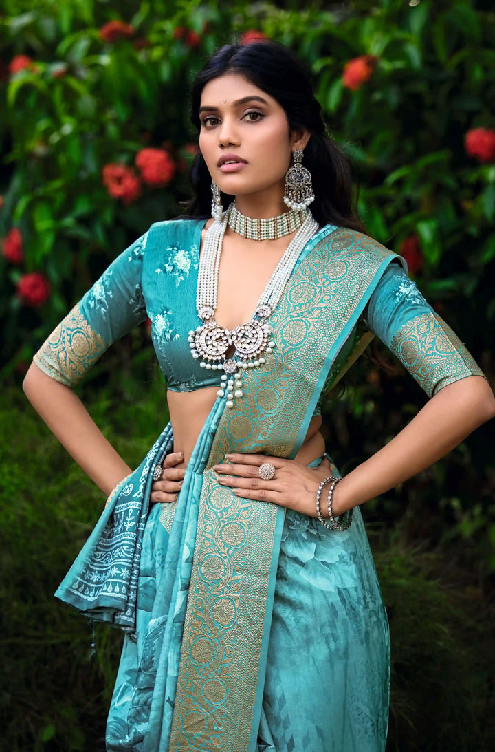 Floral Fantasy Cotton Silk Saree for Every Occasion