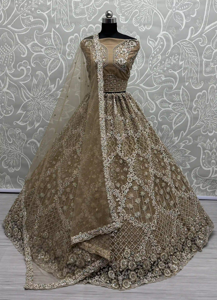 Sparkling Soft Net Lehenga for Party & Wedding Glam