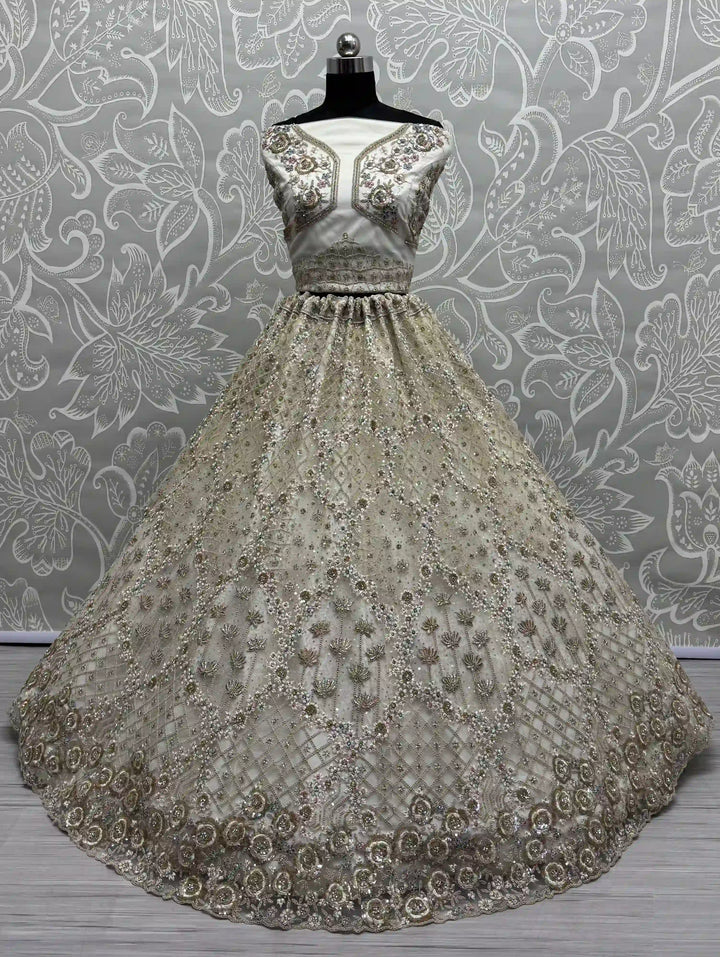 Sparkling Soft Net Lehenga for Party & Wedding Glam