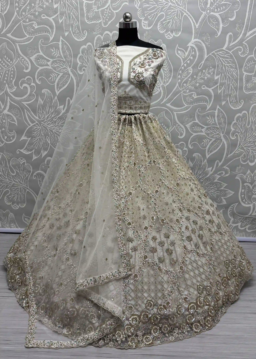 Sparkling Soft Net Lehenga for Party & Wedding Glam