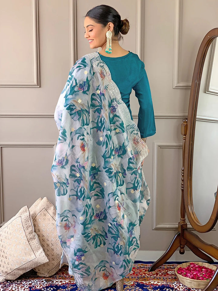 Premium Viscose Suit Set with Chanderi Touch
