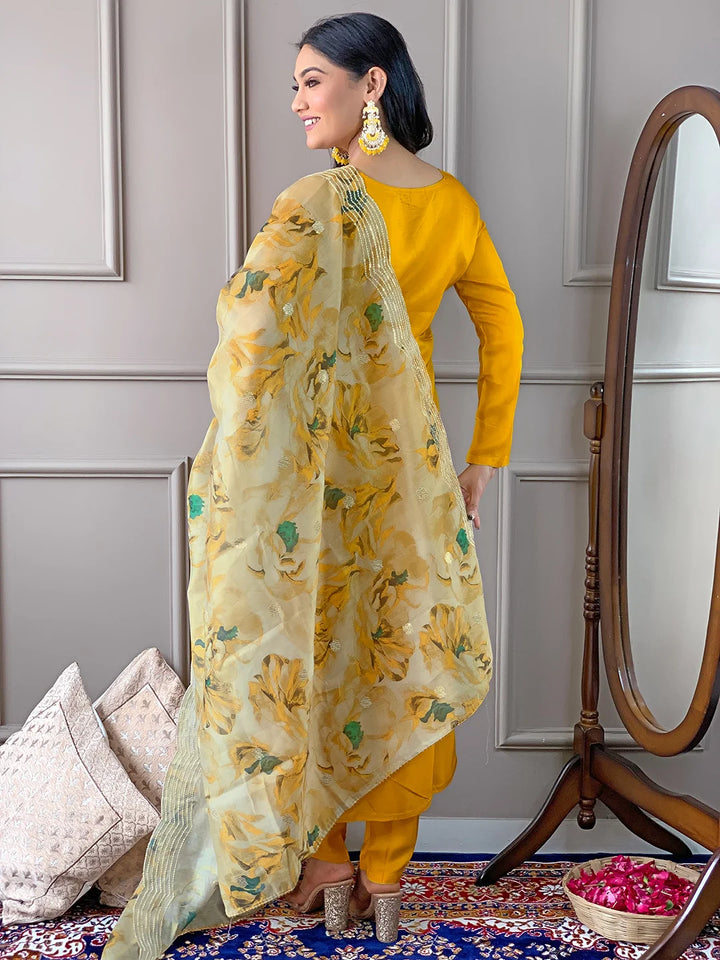Premium Viscose Suit Set with Chanderi Touch
