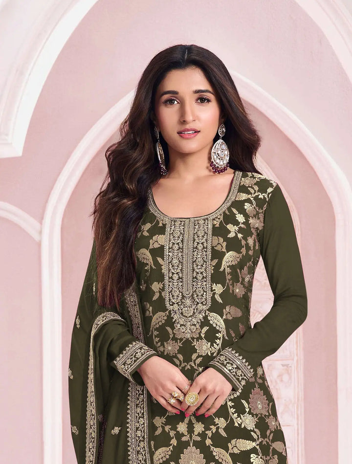 Partywear Embroidered Pakistani Salwar Suit for Women
