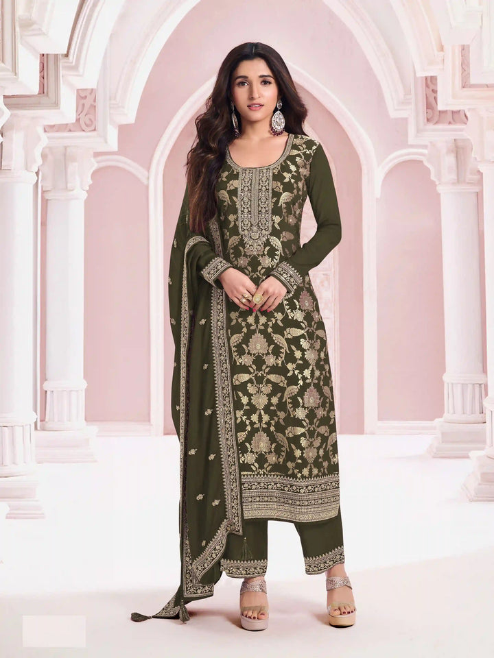 Partywear Embroidered Pakistani Salwar Suit for Women