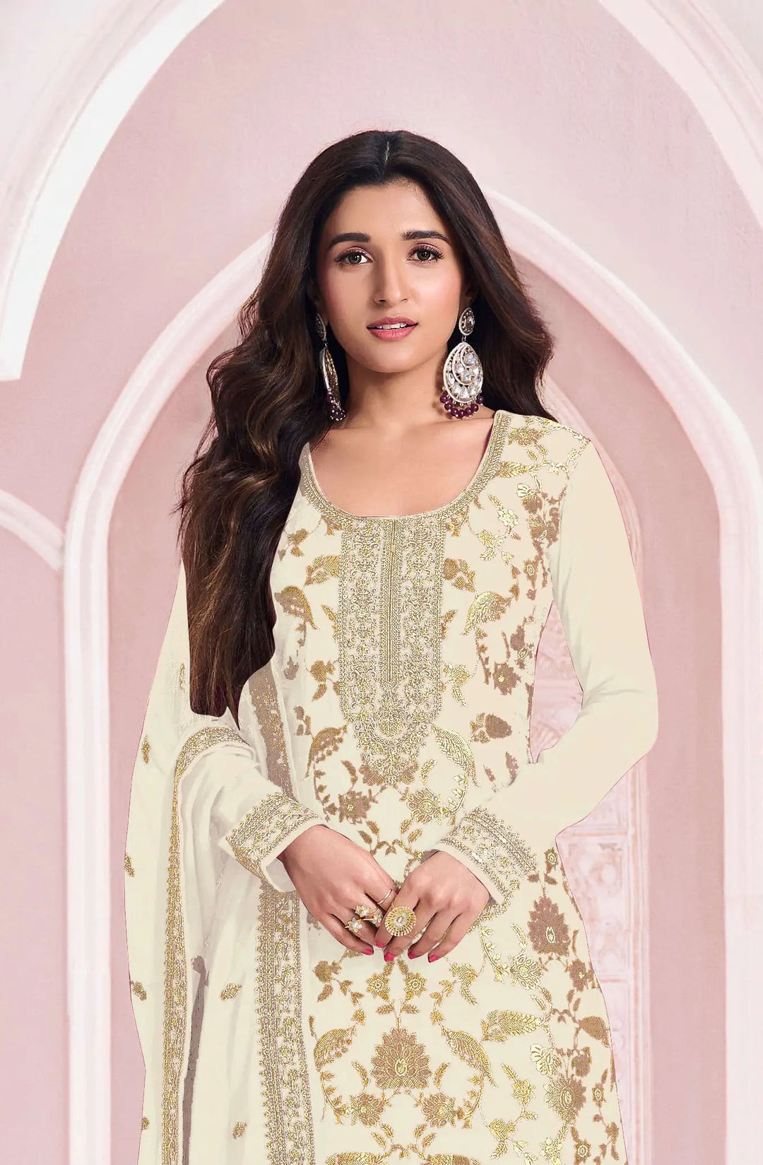Partywear Embroidered Pakistani Salwar Suit for Women